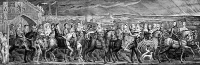 Los peregrinos de Canterbury de Chaucer, 1810 de William Blake